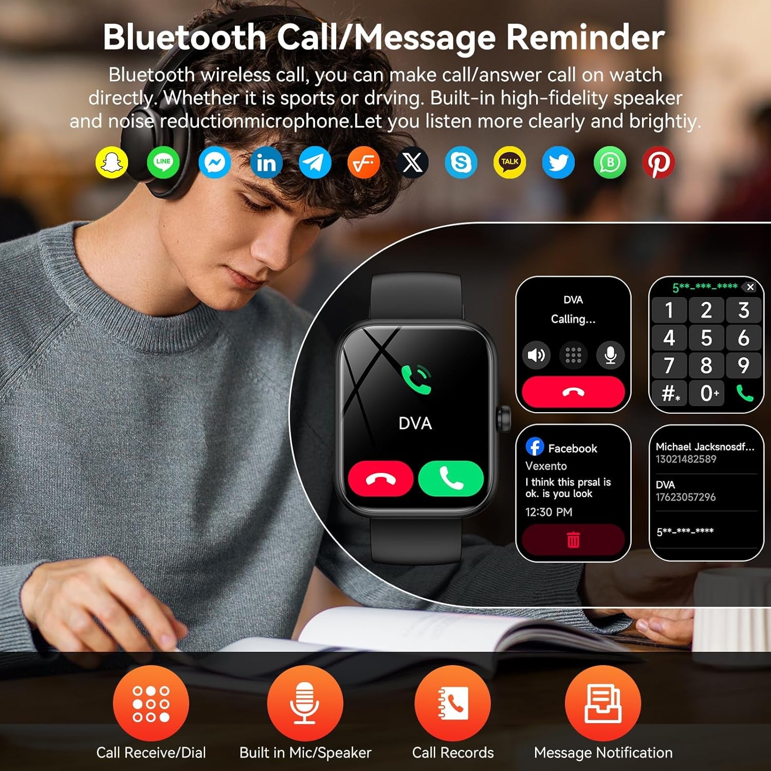 Smart Watch with Alexa Built-In, 1.83