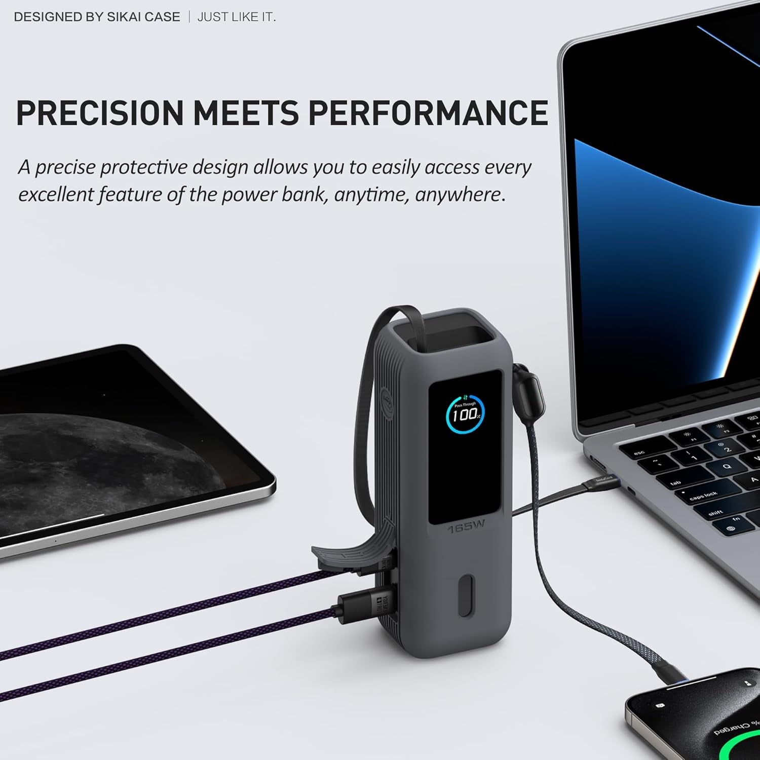 Silicone Case for Anker Laptop Power Bank (25,000Mah 165W) 1/4