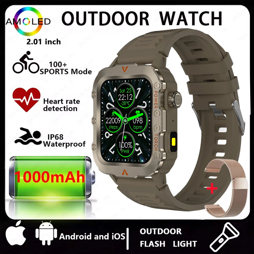 Men sports smart watch with health monitor functions