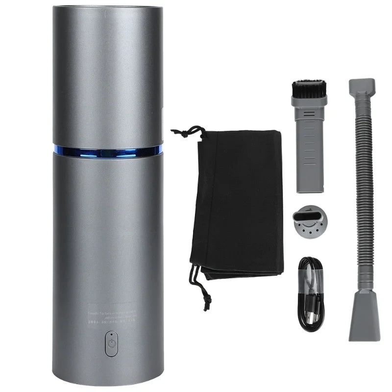 Silver cleaning device with various attachments on a white background