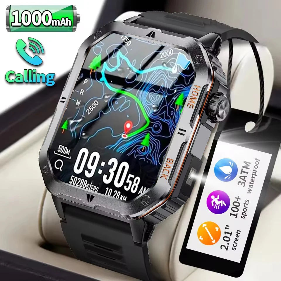 Men smart watch suitable for sports fitness and daily wear