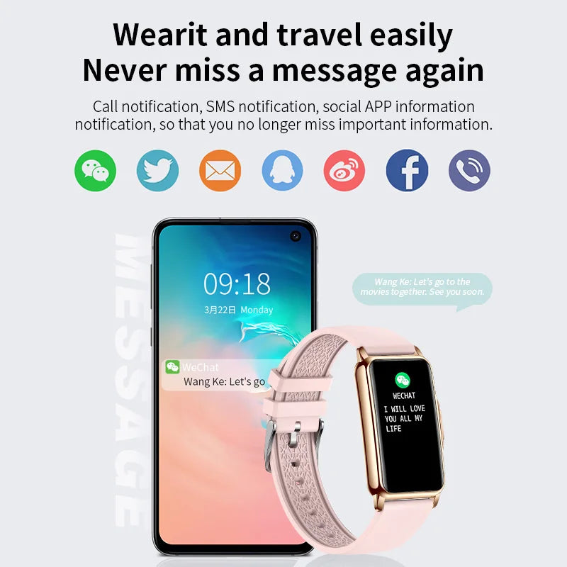 Smartphone and smartwatch with notification icons on a white background