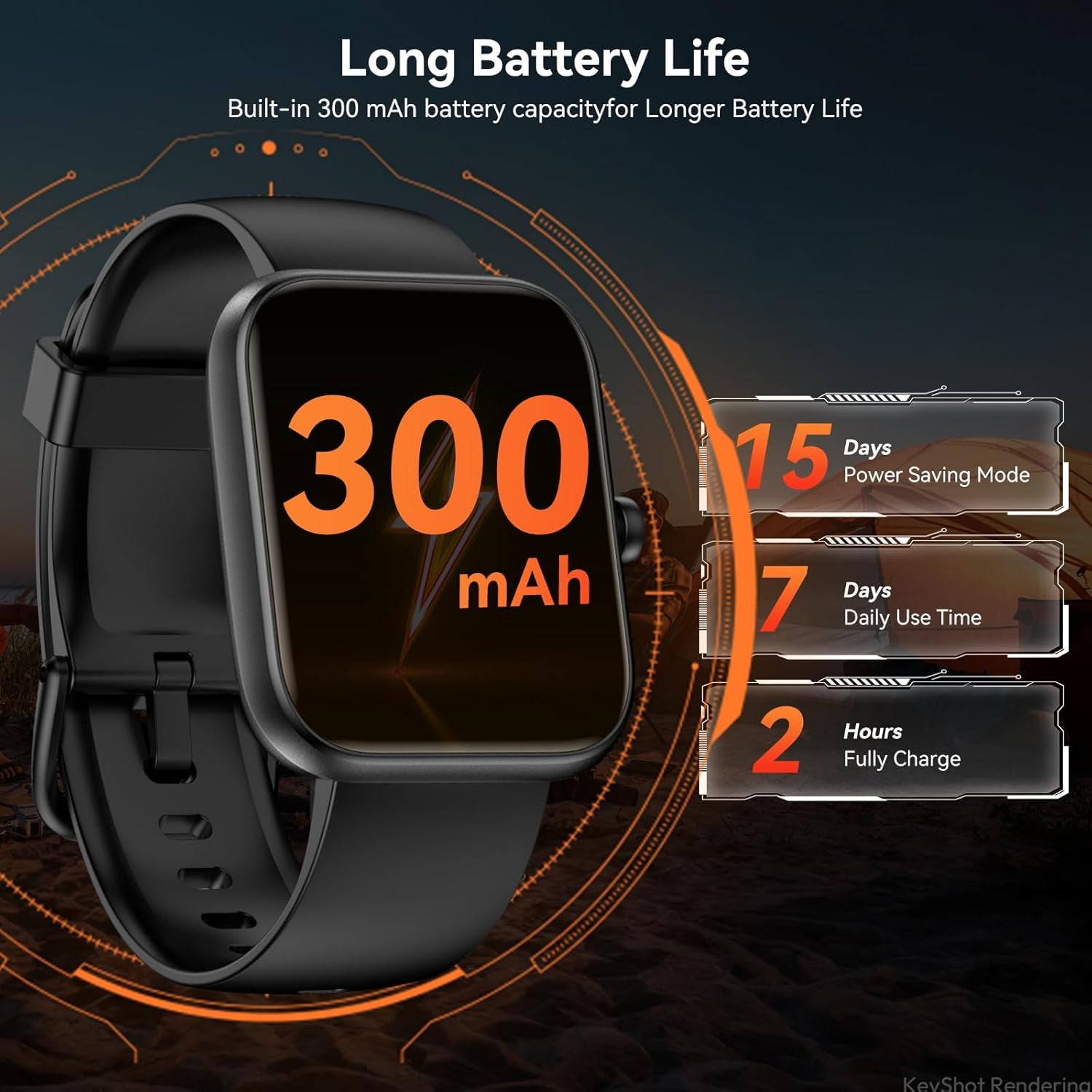 Smart Watch with Alexa Built-In, 1.83