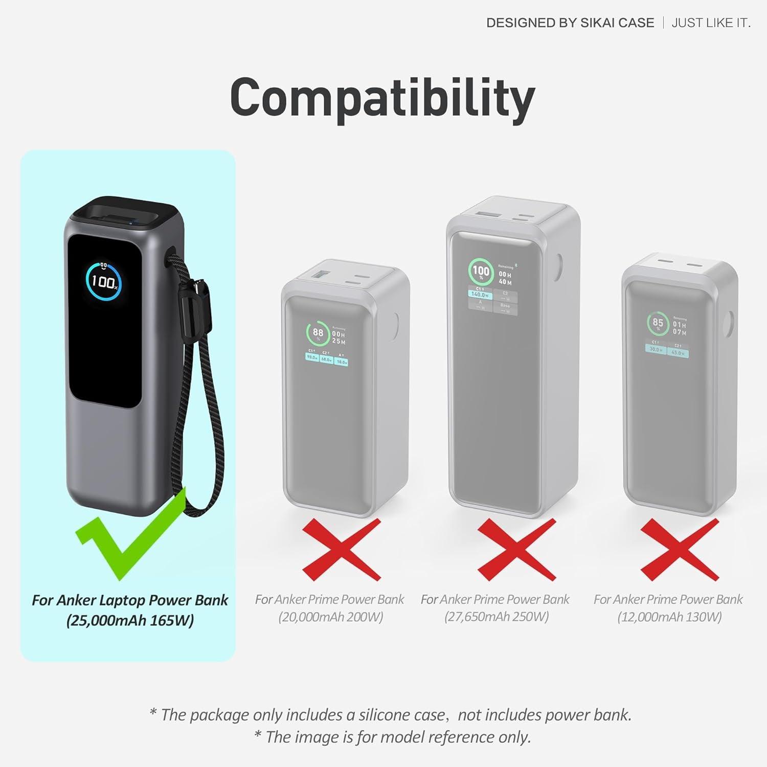 Silicone Case for Anker Laptop Power Bank (25,000Mah 165W) 1/4